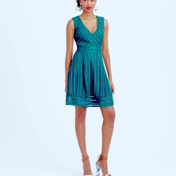 J.Crew Striped Eyelet Dress - Picture 3 of 9